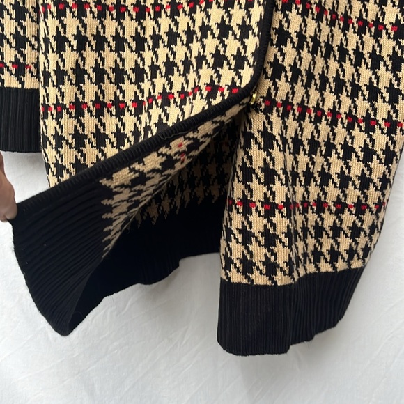 NWT Anne Klein Houndstooth Sweater Cardigan.  SzLG - Picture 6 of 16